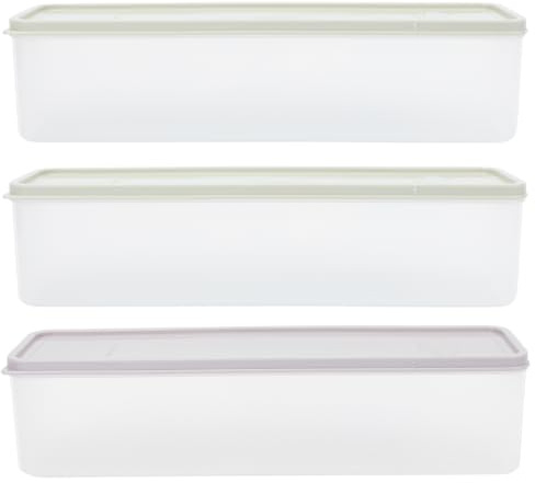 PRETYZOOM Set Di 3 Contenitori Per Gelato Da 1.5L Con Coperchio Sigillato Scatole Per Conservazione Frutta E Dessert in Cucina Contenitori Alimentari Per Frigorifero Organizzato