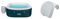 Bestway Lay-Z-SPA Ibiza AirJet™ Whirlpool, 180 x 180 x 66 cm, 4-6 Personen, eckig, Petrolblau & A Nackenkissen Set 25 x 19,5 x 17.5 cm