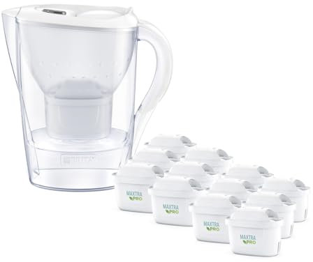 Caraffa filtrante 2,4 L Marella Brita con 12 filtri Maxtra Pro All in 1