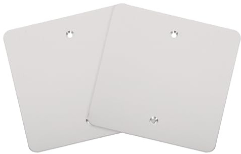 GETAJGHSD Placa de Pared Ciega Inoxidable 120 Tapas de para Caja de Resistente y Duradera para Decoración 2 Piezas