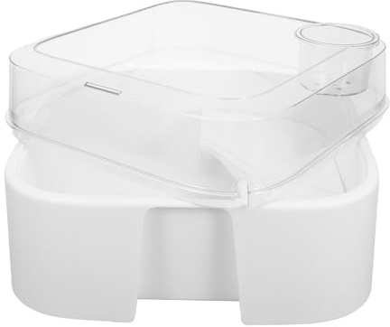 BESPORTBLE Terrarium pour Tortues en Plastique Transparent avec Plateforme de Repos Surélevée, Couvercle Anti-évasion Sécurisé, Petit Aquarium Adapté pour Habitat Urbain et Élevage