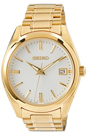Seiko Herren-Uhr Quarz Edelstahl mit Edelstahlband SUR314P1