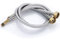 Tubo Flessibile Intrecciato Flessibile Doccia Tubo dell’Acqua Flessibile in Acciaio Inossidabile Connettori Flessibili per Monoblocco da Lavandino Cucina Bagno con 1/2 BSP e M10 Raccordo 50cm 2 Pezzi