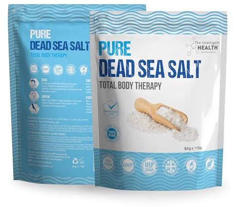 Pure Dead Sea Salt - Premium Bath Salts for Muscle Recovery and Relaxation, Total Body Therapy Luxury Dead Sea Salts for Baths, 5 Kg