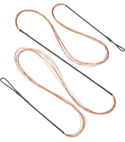 PATIKIL Remplacement de Corde d'arc, Corde d'arc Recourbée à 12 Brins pour Arc Classique Traditionnel AMO de 61 Pouces, Noir Orange