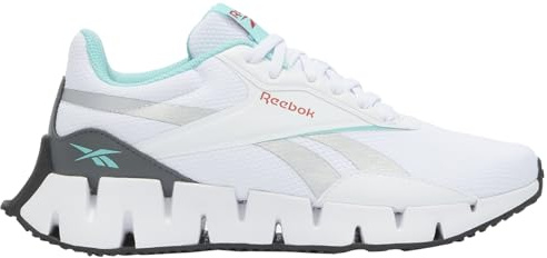 Reebok Femme Zig Dynamica STR Basket, Ftwwhite Aiaqua Grey5, 40.5 EU