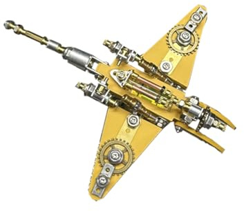 BlocteckToy 3D Metal Puzzle Marine for Adults, 3D Steampunk Mechanical Stingray Metal Jigsaw Puzzle Model Kit, Home Decor Birthday Gifts (123 PCS)