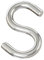HEAVYTOOL S-Haken 6mm x 48mm symmetrisch Edelstahl V4A AISI 316 Inox (5 Stück) S-förmiger Haken S-Profil-Haken S-Bügel S Haken