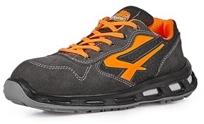 U-Power Red Lion® Orange, Scarpe Antinfortunistiche, Leggere e Confortevoli, Nylon Ultra Traspirante, Anti Perforazione, Suola Infinergy, Con Puntale In Alluminio (44)
