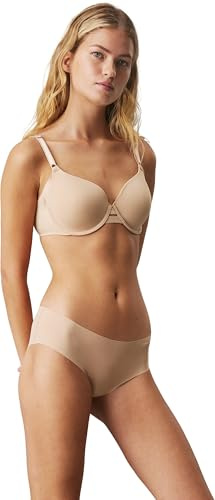 Calvin Klein Damen T-Shirt BH Bra mit Bügel, Beige (Bare), 85B