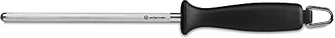Wüsthof 7 Inch Sharpening Steel, Black/Silver, 18 cm