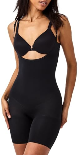 SPANX Open-Bust Mid-Thigh Bodysuit, Maillot Gainant,