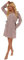 FOREX Lingerie kuscheliger und moderner Damen Bademantel, mit Reißverschluss, Kapuze & Taschen, made in EU, beige-meliert, Gr. M