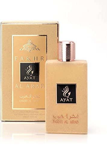 Ayat Perfumes – Eau de Parfum für Damen 100ml – orientalischer arabischer Duft – Dubai hergestellt und entworfen in den Vereinigten Arabischen Emiraten (Fakhr Al Arab)