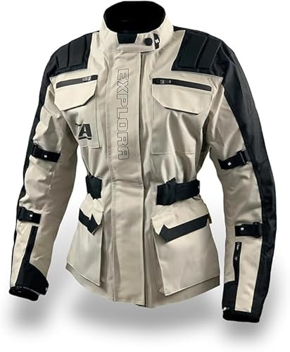 TLA EXPLORA LIGHT LADY Giacca moto donna con Protezioni | Giacca moto estiva | Giacca moto donna traspirante | Giubbotto moto 2 stagioni | Giubbotto Scooter | Giacca Quad