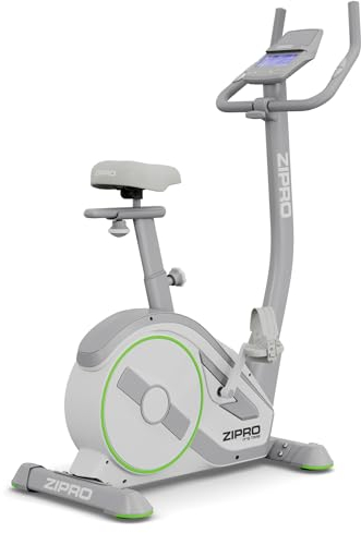 ZIPRO RAVE Heimtrainer Fahrrad - 32-Stufen-Widerstand, Herzfrequenzsensor, 11 Trainingsprogramme, Verstellbare Sitz- und Lenkerposition, Bluetooth-Konnektivität, Ergometer, Ideal für Cardio & Fitness