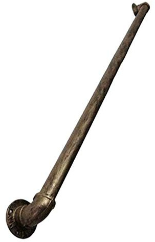 Vintage Messing Treppe il Support Kit für Outdoor Retro Treppen 80cm il Haltegriff für Keller oder Hauseingang Bright Day