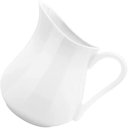 Homoyoyo Pot à lait en porcelaine 500 ml – Pot à lait classique pour café et thé – Design élégant idéal pour servir du lait, de ou des sauces, stable et élégant