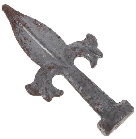 Artibetter Puntale Decorativo Per Recinzione Puntale in Ferro Per Pali Di Recinzione Punta Ornamentale Per Recinzioni in Metallo Per Giardini e Parchi Punta Appuntita