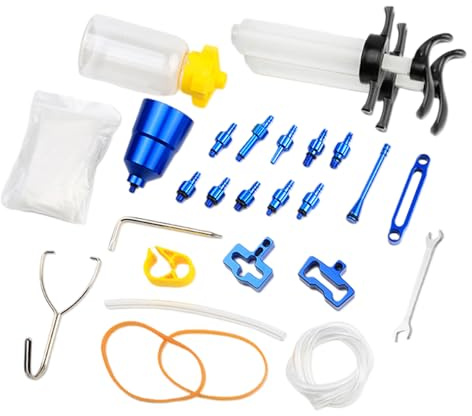 Tuxxjzm Cycling Hydraulic Brake Bleed Kit | Bicycles Brake Bleed Kit,Leak-Proof Lightweight Aluminum Body Bleeder Set for Steering Sports Rim Bicycles Mountain