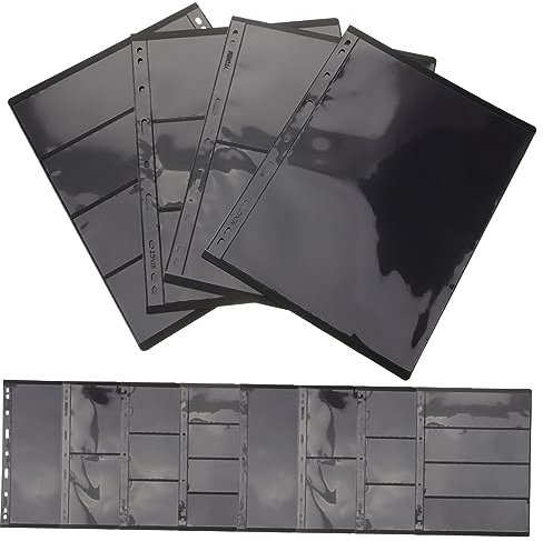HOMSFOU 20pcs Stamp Collecting Supplies Stamp Pages Card Loose-Leaf for Collectors Collection Book Postcard Loose-Leaf