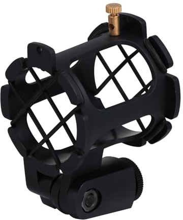 ABOOFAN Soporte Micrófono Anti-vibración con Suspensión para Micrófono de Condensador Resistente y Base Compatible para Estudio y Transmisión