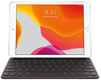 Apple Smart Keyboard for iPad (9th, 8th & 7th generation), iPad Air (3rd generation), 10.5-inch iPad Pro - (QWERTY US English) Black (Renewed)