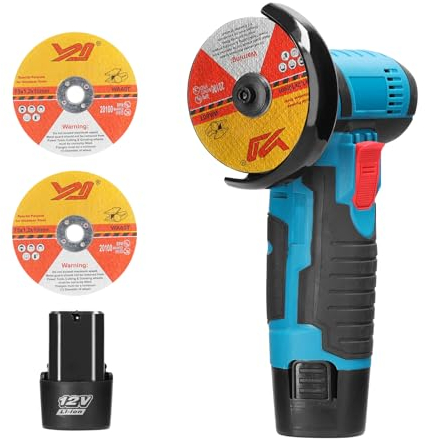 Smerigliatrice Angolare 12 V Weytoll Mini smerigliatrice con a Batteria da 1300mAh per Molatura Taglio