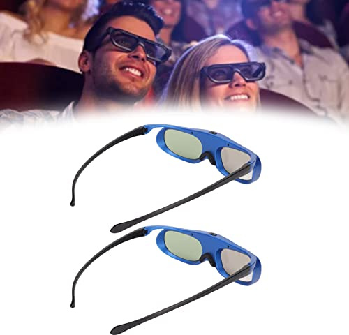 DLP-Link 3D-glasögon, 3D-slutarglasögon, 3D-uppladdningsbar slutarglasögon, unisex 3D-glasögon, för DLP 3D-TV-projektor ZX4 H1 G1 G3 X1