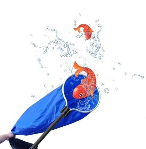 Aquarium Net, Koi Fish Net with Diameter 11.8/30cm-Short Handle Koi Net Transfer Sock Semi-Permeable Fishing Soft Lightweight Mesh Basket for Medium Large Fish Spawning Breeding Care Transfer