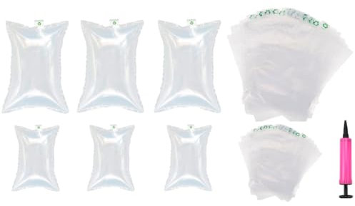 Kellegour 200 Stück Luftpolsterkissen Füllmaterial,Versand Luftkissen Füllmaterial Paket 10 x 20cm und 10 x 15cm,Lufttaschen,Verpacken Airbag Luftkissen für Transportverpackungen,Keine Öffnungsfülung