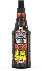 BARBER MARMARA Two Phase Conditioner Uomo | Leave in Hair Care Men | Anti Spliss | Profumo per capelli | Spray districante | Leave in condizionatore spray Men (250 ml, n. 3 Argan)