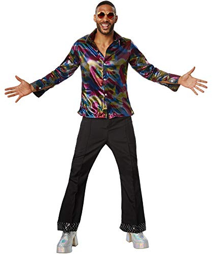 dressforfun 900381 - Costume Uomo Adulti Disco King, in Due Pezzi in Look Stile Disco (M | No. 302166)