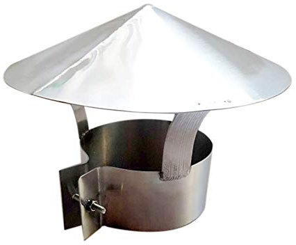 DZDZXQG Chimney Hood Stainless Steel Bird Protection Grid for fireplaces, Chimney Cover, Chimney Attachment, Fireplace Attachment, Fireplace Hood, Fireplace hat (90mm - 250mm),130mm