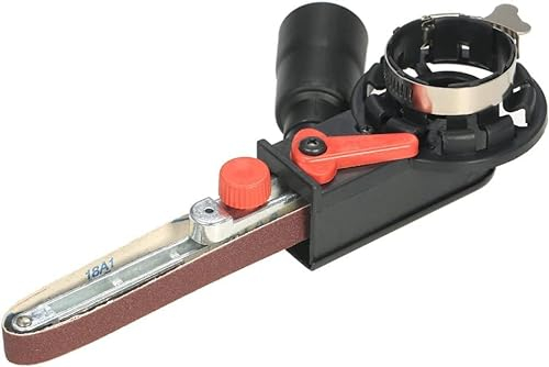 Lijadora multilijadora, 15 x 452 mm, lima eléctrica de 800 W, lima de dedos, lima de banda eléctrica, lima de banda eléctrica para madera, adaptador de cinta de lijadora eléctrica