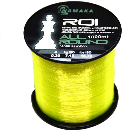 Namaka® Fil ROI Fluorocarbone Revêtement ligne de pêche Polyvalent 1000 mètres Diam. de 0,20 à 0,80