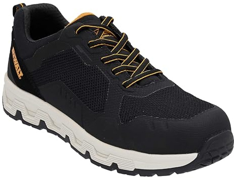 DEWALT Lamar mäns lätta, andningsbara, stålsäkra tåarbetsskor, Svart, 42.5 EU