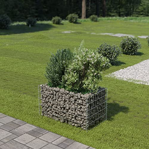 Xichuzi Arriate, Mesa De Cultivo, Huerto Domestico, Cultivo De Plantas Aromaticas, Arriate De Jardín, de gaviones de Acero 90x50x50 cm