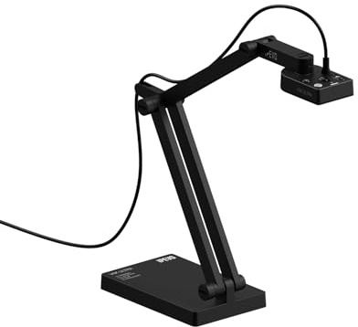 IPEVO V4K Ultra 13MP USB Document Camera, Résolution 4K Ultra HD, Autofocus, Imagerie haute définition, Plug and Play. On-The-Go, pour l'enseignement, la visualisation, l'apprentissage en ligne et la