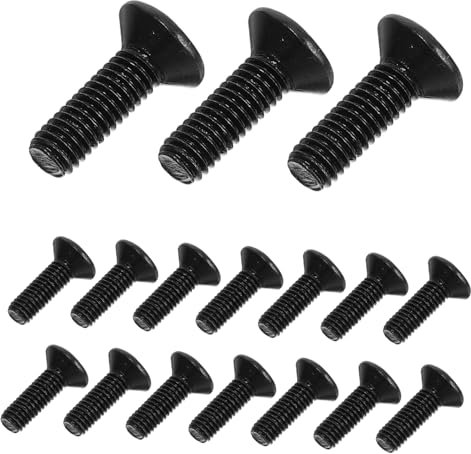 Angoily Lot De 50 Vis À Tête Fraisée À Dents Fines Pour Meubles 10 Vis À Métaux En Acier Au Carbone Boulons À Six Pans Creux