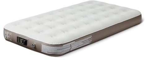Amazon Basics Twin Inflatable Air Mattress with Built-in Electric Pump, Quick Inflation, Supports 300 lbs, Includes Carry Bag