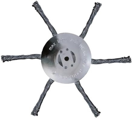 Tête Débroussailleuse Universelle 6 Pouces en Fil Acier pour Coupe-Bordure, Remplacement de Lame Coupe-Herbe, Tête de Coupe Métal pour Désherbage Jardin sans Outil (A)