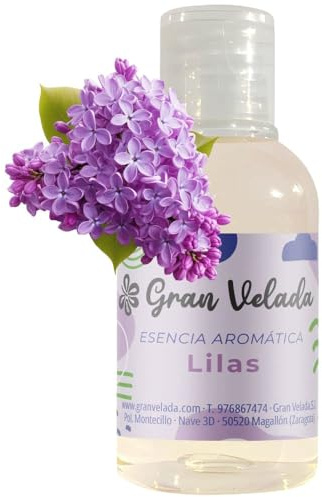 Esencia Aromática de Lilas: Notas Florales con Toques de Clavo, Anís y Vainilla. Ideal para Jabones, Cremas y Velas. Formato