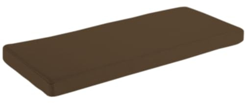 AZMAHT Cojines a para Bancos de Madera Cojin Exterior Impermeable Parte Inferior Antideslizante Funda Desmontable Cojines de Banco para Cocina, Comedor, Columpios, terrazas,Marrón,120x45x5cm