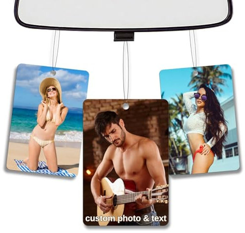 Désodorisants Personnalisés Pour Voitures, Désodorisants Photo Personnalisés, Désodorisants Sur Mesure Pour Voitures, Impression Recto-verso, Idéaux Pour La Famille et Les Cadeaux