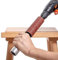 rtx Sander Handschleiftrommel aus Gummi für Bohrer 11,4 cm x 3,8 cm und 11,4 cm x 2,5 cm (Handtrommelschleifer) mit 4 Schleifhülsen, Modell DD8F