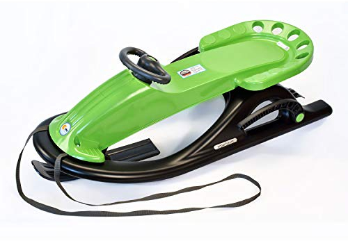 KHW Unisex Jugend Snow Future Schlitten, grün, 117x50x30 cm