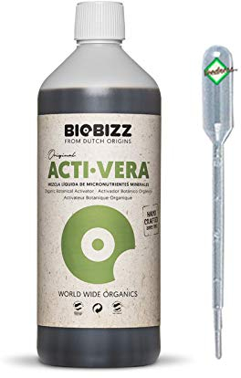 Weedness BioBizz Engrais Acti-Vera 250 ML - Engrais Naturel NPK Engrais Cultiver Bio Orchidées Bonsaïs Bio