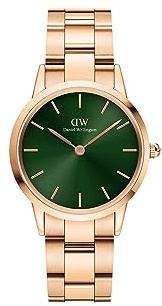 Daniel Wellington DW00100420 Ladies Iconic Link Emerald Rose Gold 32mm Watch