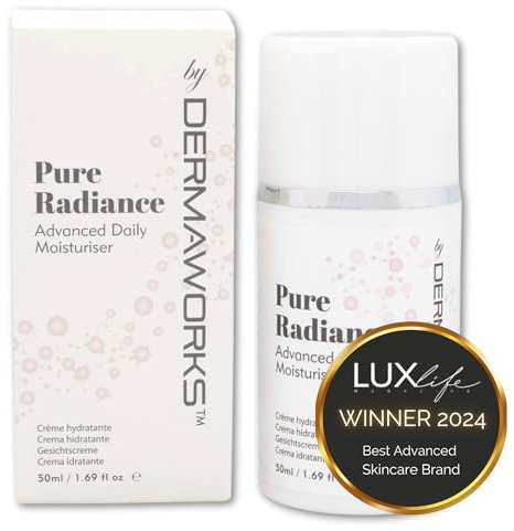 CREME HYDRATANTE VISAGE NATURELLE – Creme Anti Rides Femme au Retinol, Vitamine C, Acide Hyaluronique et AHA – Soins pour le Visage Femme – Crème Eclaircissante et Booster de Collagene de DERMAWORKS